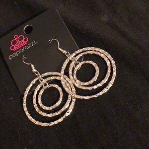 Silver hoop earrings